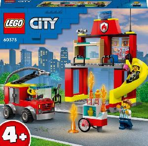 Bekijk leuke cadeautip : LEGO City De Brandweerkazerne en de Brandweerwagen Set